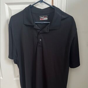 Grand Slam Performance Black Polo Short-Sleeve Shirt